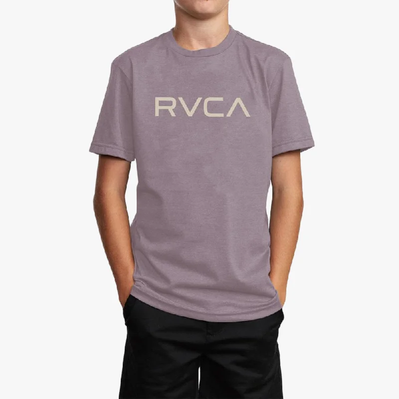 Warehouse Sale Rvca Mens Big Logo Short Red Stitch Sleeve Tee Gray Ridge
