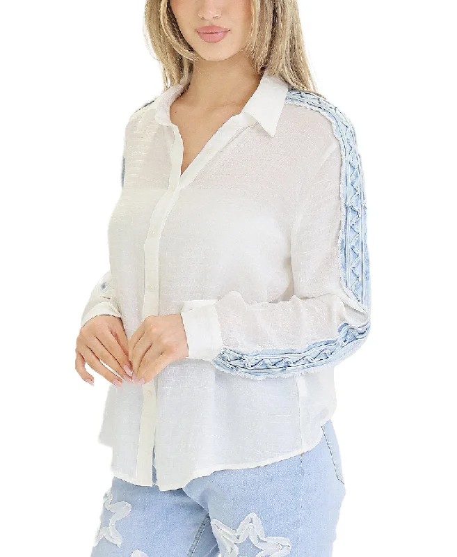 Weekend Savings Extravaganza Shirt w/ Denim Trim