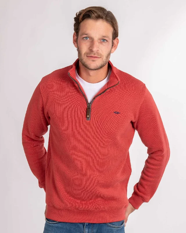 Price Drop Terracotta Quarter Zip