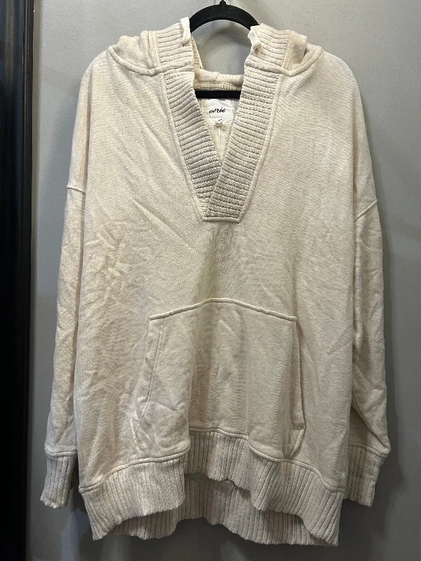 Exclusive Offer Sweatshirt Hoodie By Aerie In Cream, Size: L