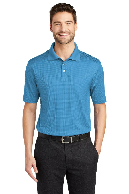 Blowout Deals Port Authority Mens Performance Moisture Wicking Short Sleeve Polo Shirt - Ocean Blue Blowout Deals Port Authority Mens Performance Moisture Wicking Short Sleeve Polo Shirt - Ocean Blue