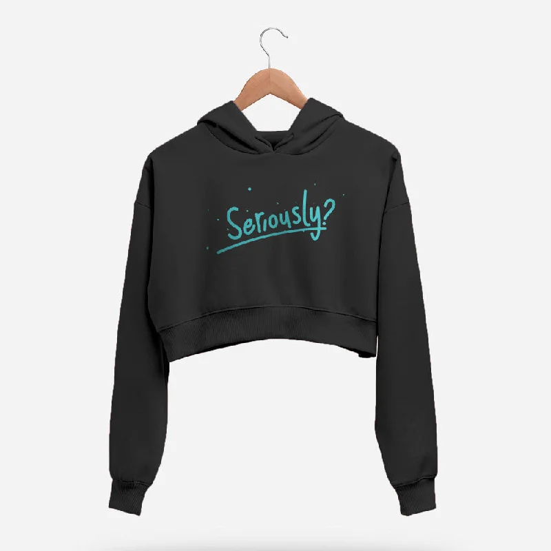 Seriously Crop Hoodie