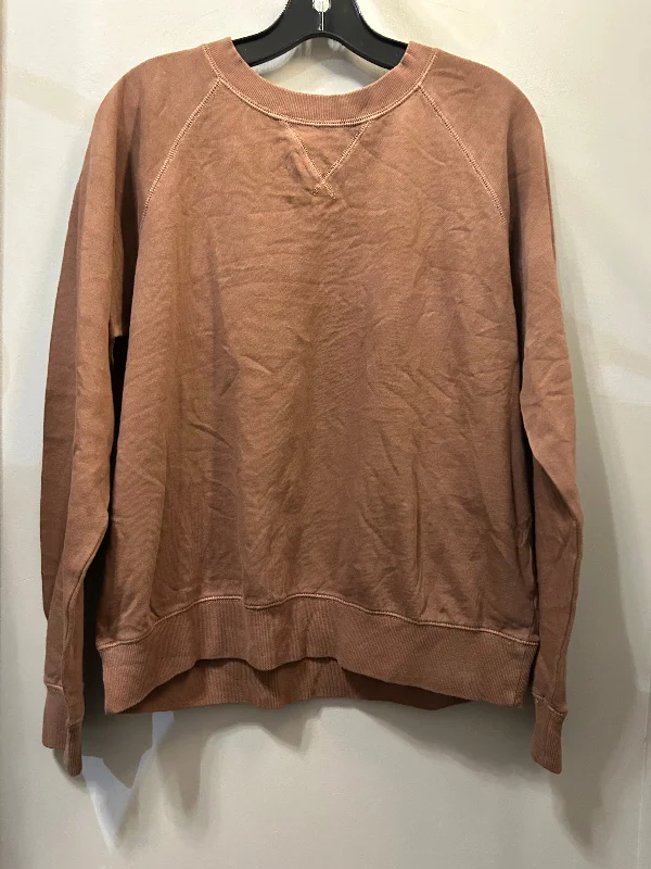 Stock Up Sweatshirt Crewneck By Old Navy In Brown, Size: M