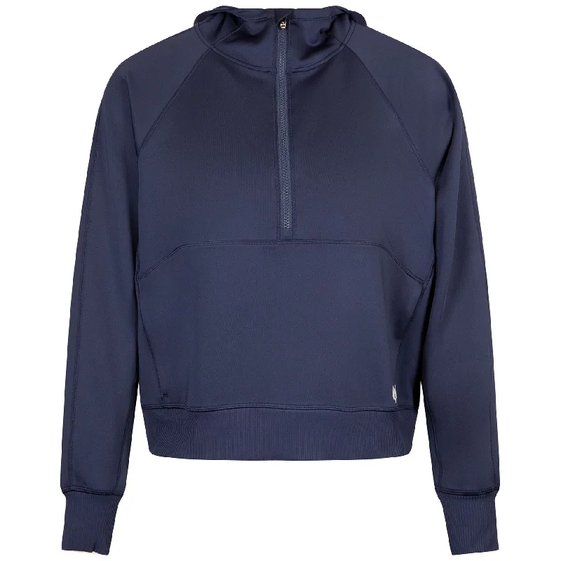 Womens Nash Half Zip Hoodie Maltese - SU24