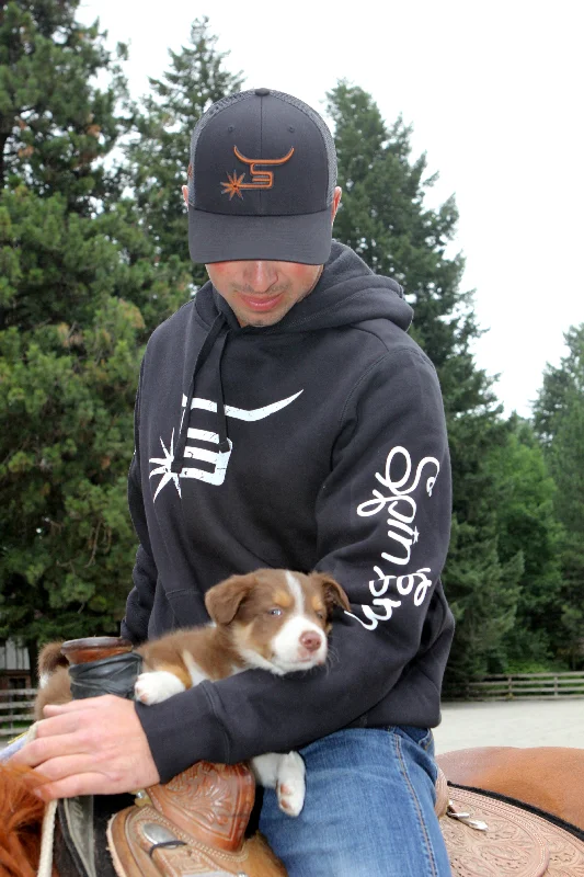 Weekend Shopping Bliss Men's Black Hoodie