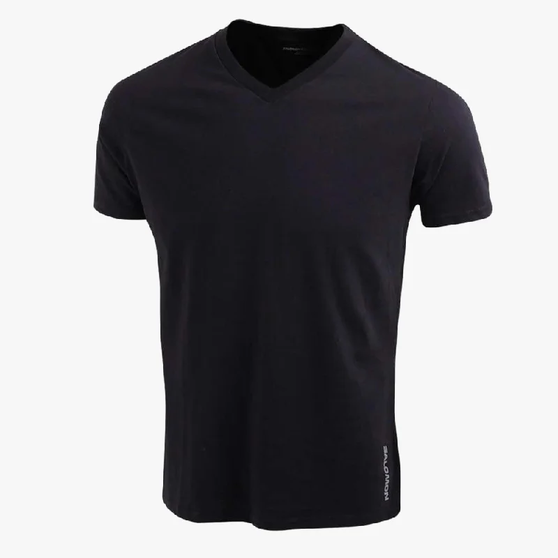 Flash Sale Salomon Mens V Neck Short Sleeve Tee Black