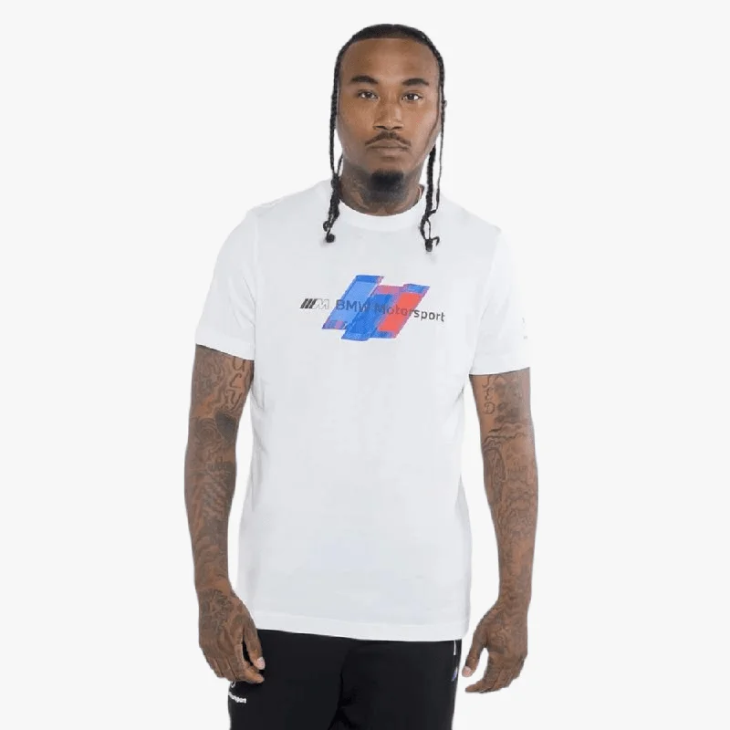The Best Prices Puma Mens Bmw Mms Logo Short Sleeve Tee White