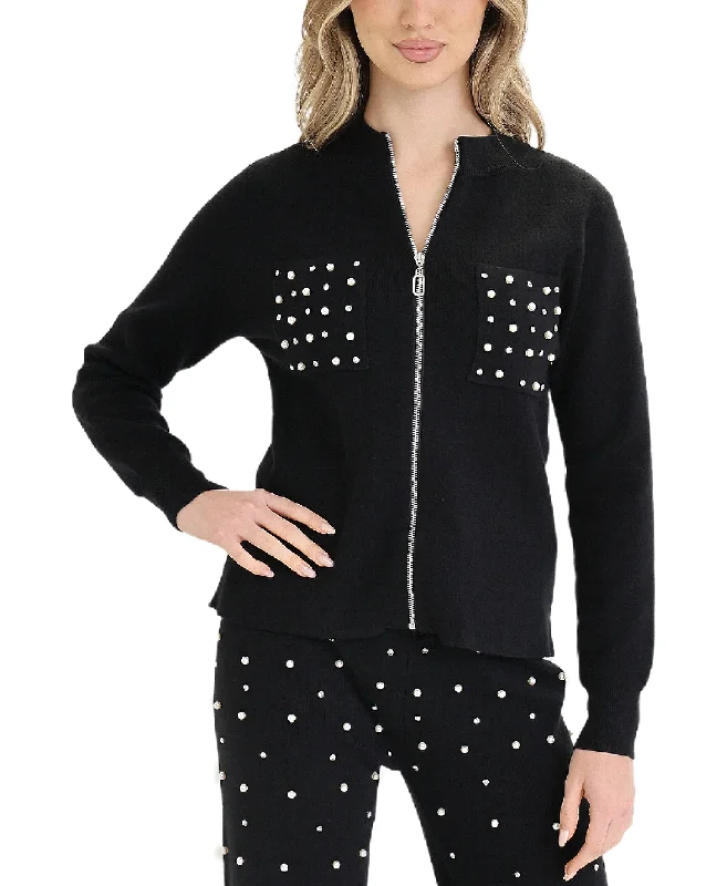 Weekend Specials to Grab Cardigan Sweater w/ Pearls & Rhinestones