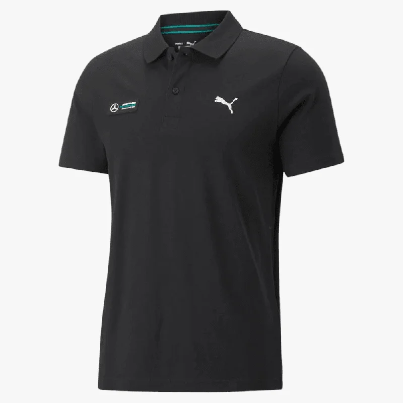 Weekend Savings Extravaganza Puma Mens Mapf1 Ess Logo Short Sleeve Polo Golfer Black