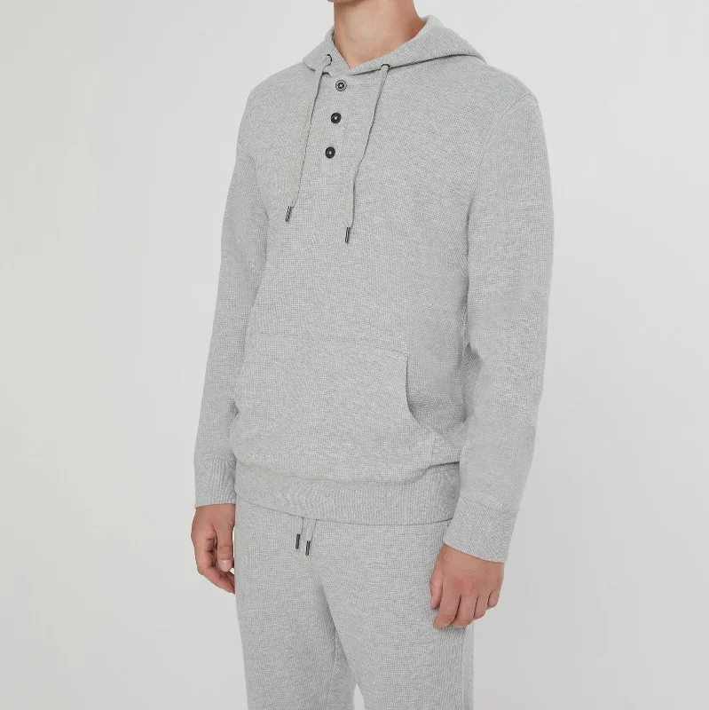 Today’s Deal Onia Waffle Half Button Hoodie