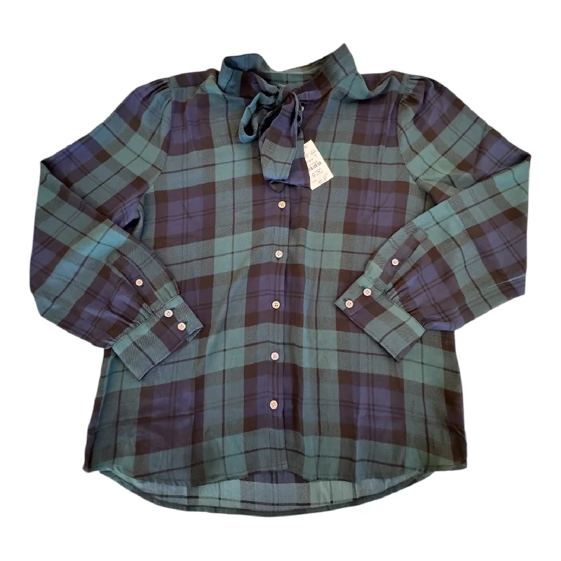 Weekend Specials to Cherish Top Long Sleeve By J. Crew In Multi-colored, Size: L