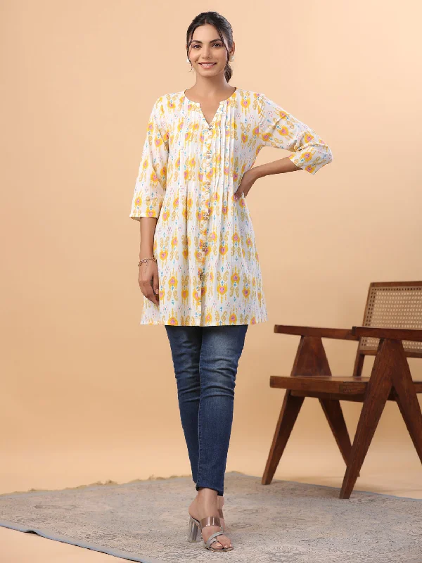 Online Exclusive Women White Cambric Tunic