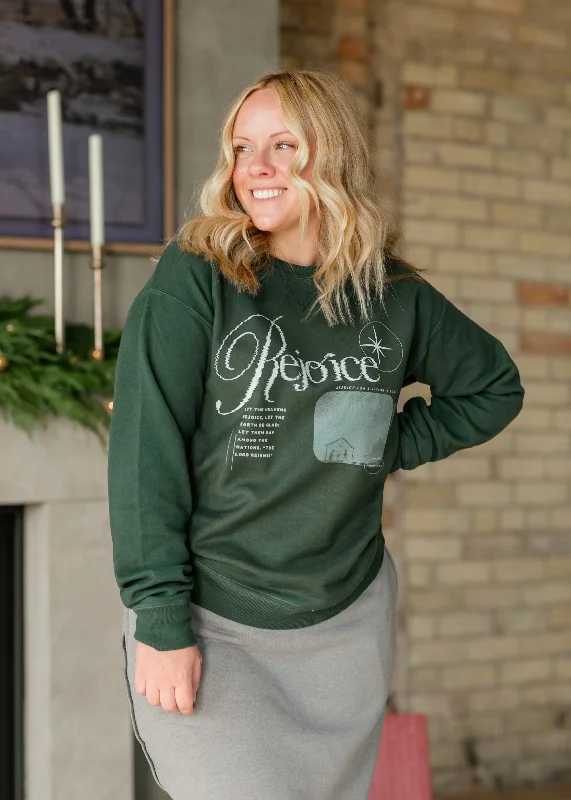 Rejoice Christmas Crewneck Graphic Christian Sweatshirt - FINAL SALE