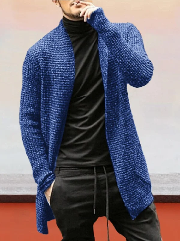 Act Fast Knitted Cardigan Long Sleeved Sweater Coat