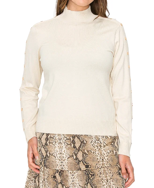 Weekend Price Cuts Galore Sweater w/ Gold Buttons