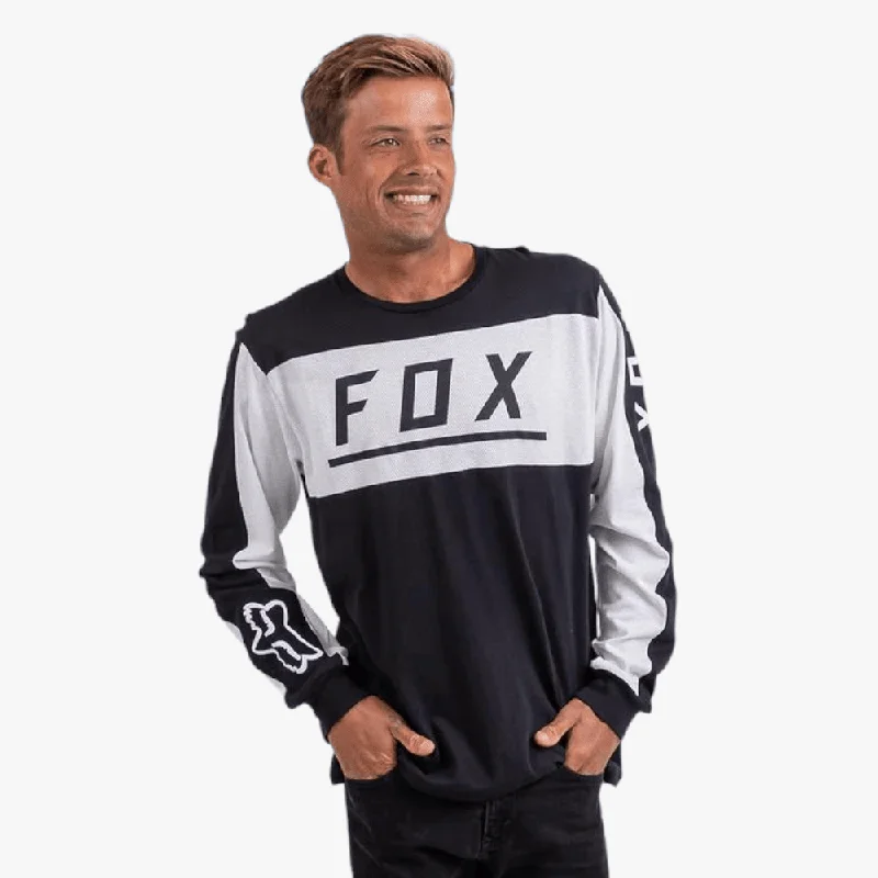 Unmissable Offer Fox Mens Airline Long Sleeve Tee White