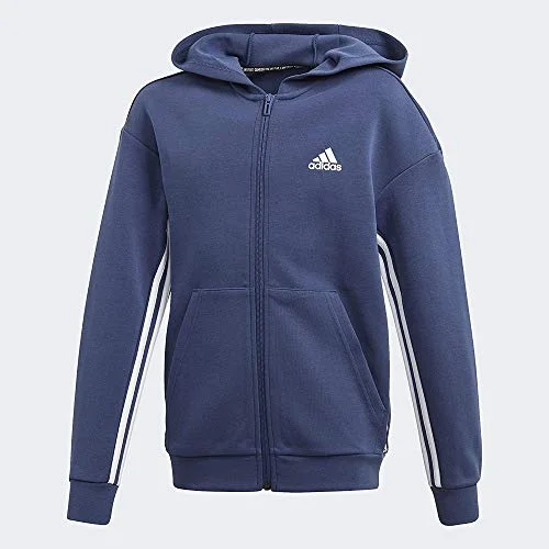 New Deals Adidas Boys Yb Mh 3S Fz Sweatshirt
