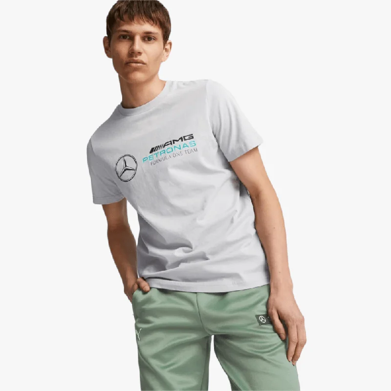Take Advantage Puma Mapf1 Ess Logo Short Sleeve Tee Silver