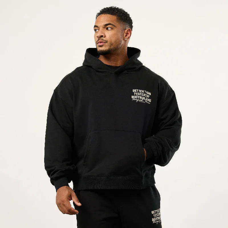 Weekend Offers That Please Vanquish Bodybuilding Black Boxy Oversized Pullover Hoodie Weekend Offers That Please Vanquish Bodybuilding Black Boxy Oversized Pullover Hoodie