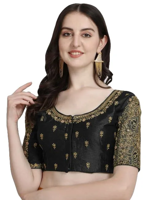 The Best Prices Women's Black Phantom Silk Readymade Blouse