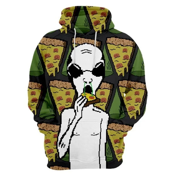 Deal of the Day Alien & Pizza Hoodie