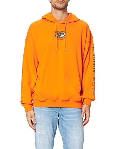 Price Smash Tommy Jeans Unisex Tjm Abstract Globe Hoodie Sweatshirt