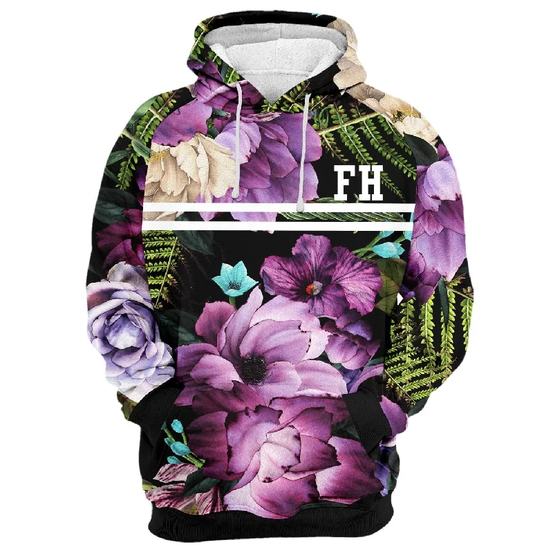Weekend Offers That Tempt Magenta Purple Blossom Hoodie