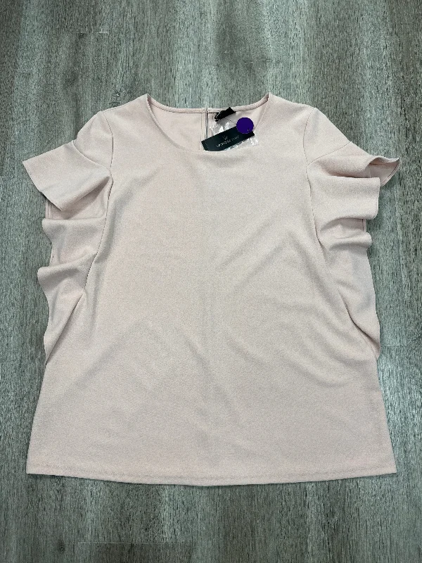 Quick Sale Top Sleeveless By Worthington In Pink, Size: L