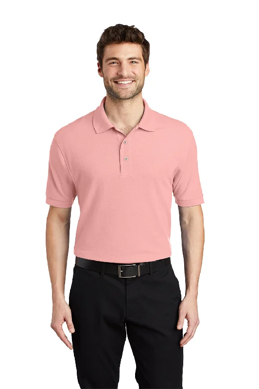 Super Sale Port Authority Mens Silk Touch Wrinkle Resistant Short Sleeve Polo Shirt - Light Pink Super Sale Port Authority Mens Silk Touch Wrinkle Resistant Short Sleeve Polo Shirt - Light Pink