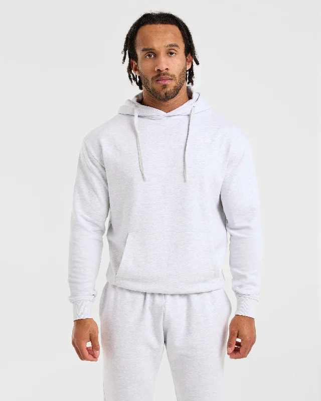 Fantastic Savings Essential Lightweight Hoodie - Grey Marl