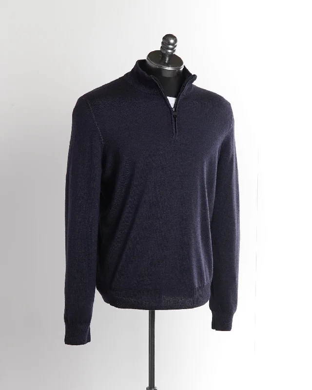 Sale Event 12 Gauge Quarter Zip Garment Dyed Wool Sweater