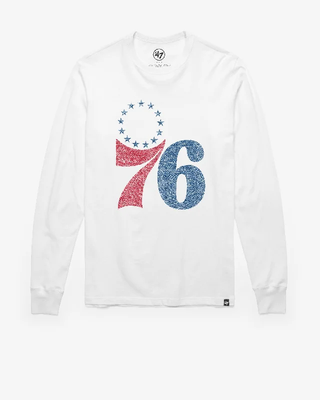 Weekend Discounts to Grab PHILADELPHIA 76ERS PREMIER '47 FRANKLIN LONG SLEEVE TEE