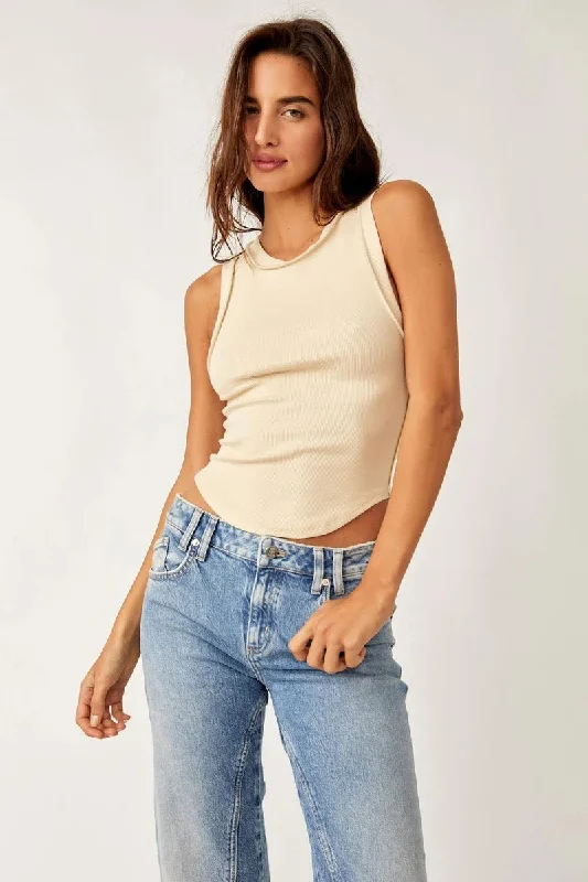 Free People Kate Tee - BLEACHED SAND