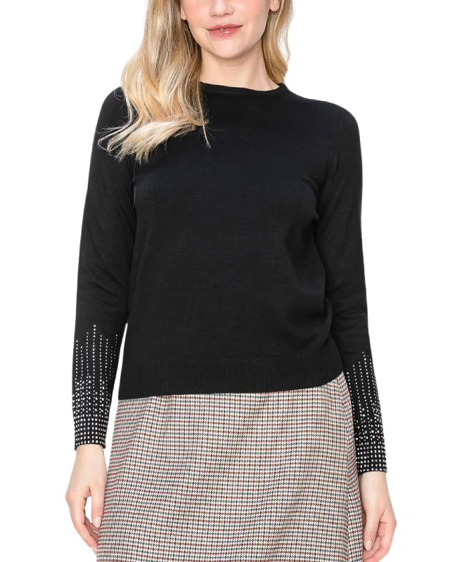 Big Deal Crystal Cuff Sweater