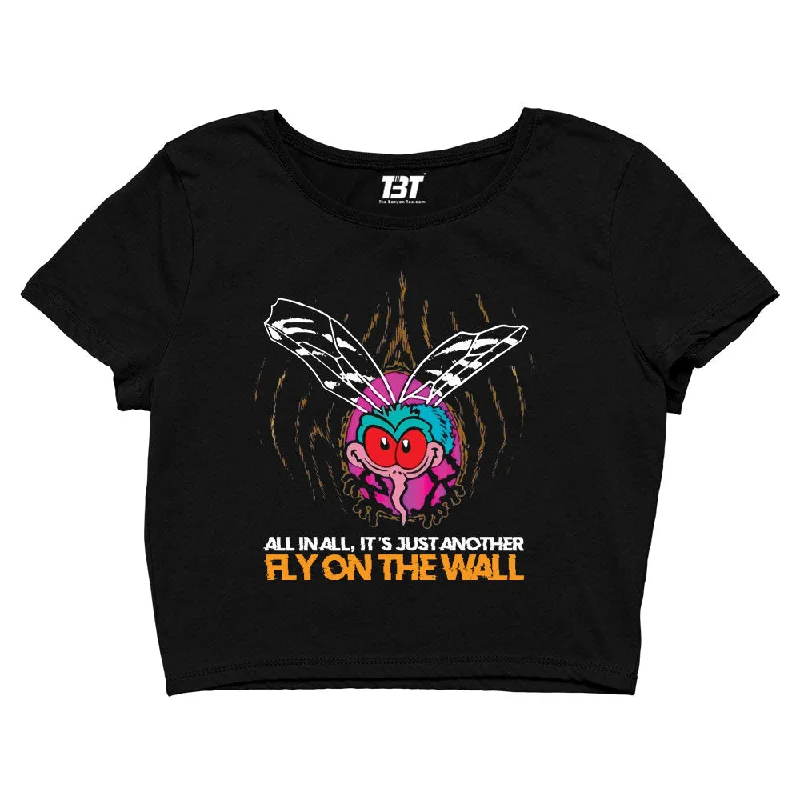 AC/DC Crop Top - Fly On The Wall