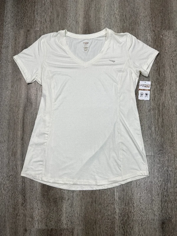 Weekend Discounts to Love Athletic Top Short Sleeve By Copper Fit In Cream, Size: L