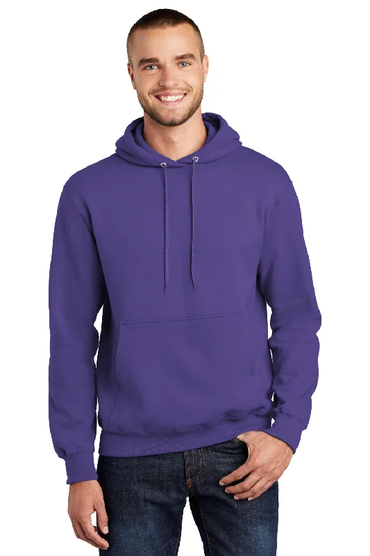 Weekend Deals That Impress Port & Company Mens Essential Pill Resistant Fleece Hooded Sweatshirt Hoodie w/ Pouch Pocket - Purple Weekend Deals That Impress Port & Company Mens Essential Pill Resistant Fleece Hooded Sweatshirt Hoodie w/ Pouch Pocket - Purple
