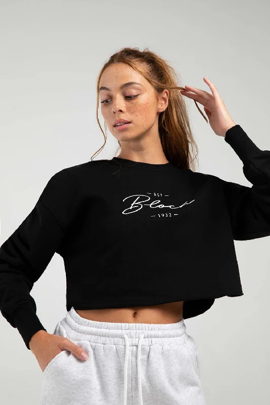 Special Discount Off-Duty Terry Cropped Crew