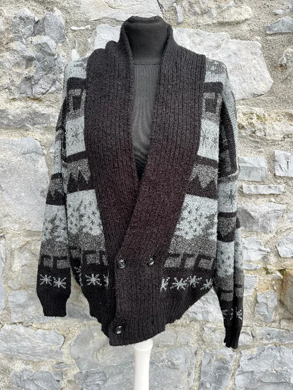 Quick Sale 80s Grey&black cardigan M/L