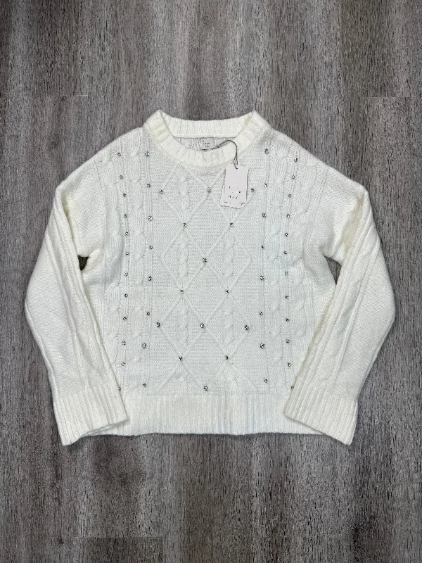 New Deal Sweater By A New Day In Ivory, Size: L