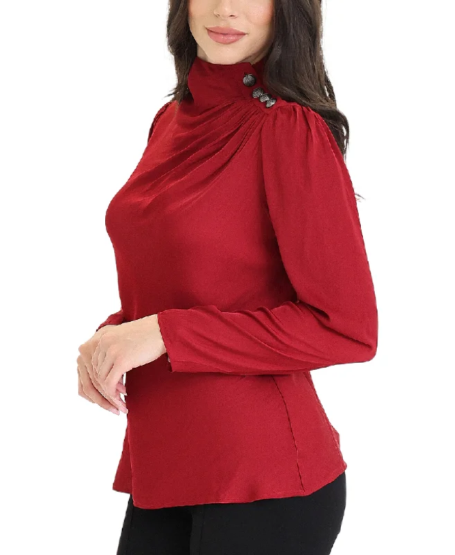 Weekend Specials to Celebrate Mock Neck Blouse