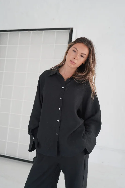 Daily Oversized Shirt - Black