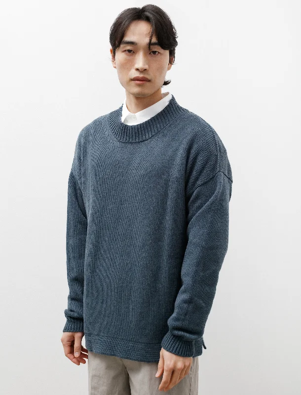 Deal Alert Fisherman Crew Merino Cotton Teal