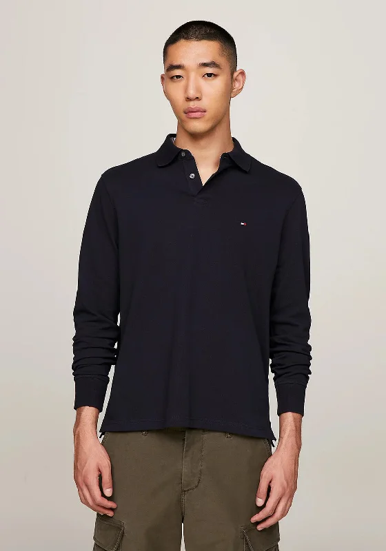 Midnight Madness Tommy Hilfiger 1985 Long Sleeve Polo Shirt, Desert Sky