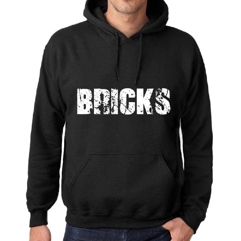 Value Deals Men's Women's Unisex Printed Graphic Cotton Hoodie Soft Heavyweight Hooded Sweatshirt Pullover Popular Words BRICKS Deep Black Value Deals Men's Women's Unisex Printed Graphic Cotton Hoodie Soft Heavyweight Hooded Sweatshirt Pullover Popular Words BRICKS Deep Black