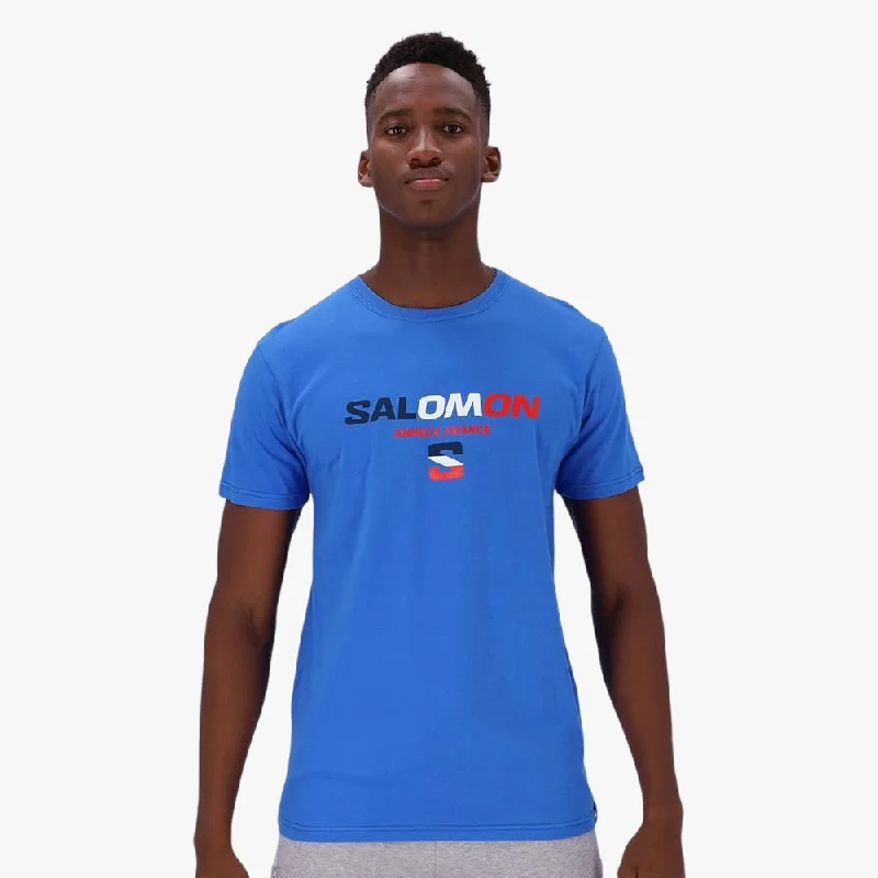 Can't Miss Salomon Mens Wolfberg Short Sleeve Tee Glowing Blue