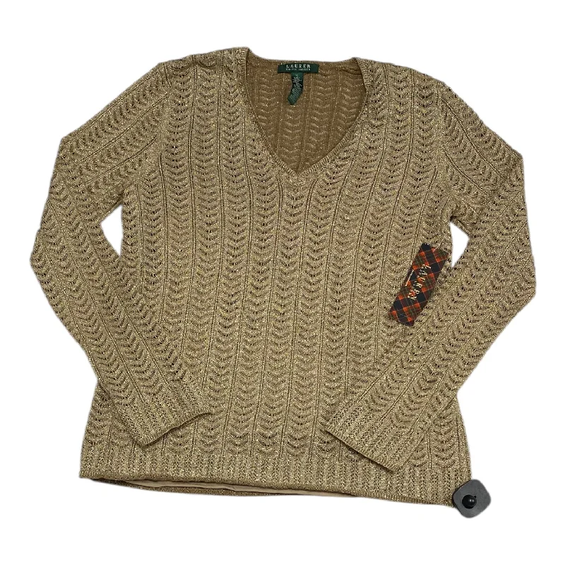 Savings Galore Top Long Sleeve By Ralph Lauren In Gold, Size: Xl