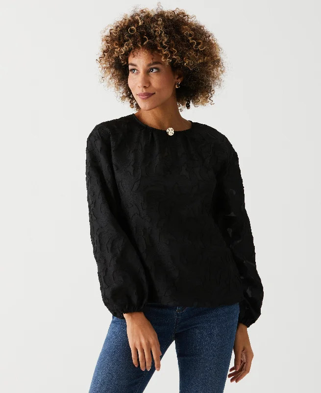 Weekend Special Petite Clip Organza Blouse