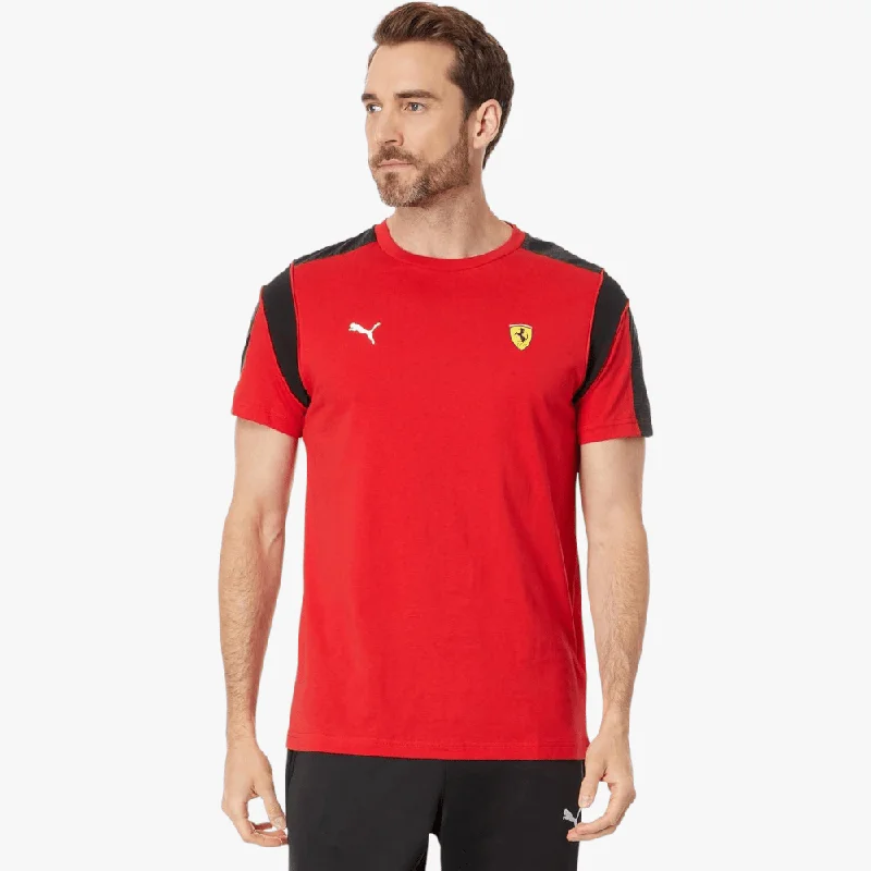 Weekend Savings Bonanza Puma Ferrari Race Mt7 Short Sleeve Tee Rosso Red