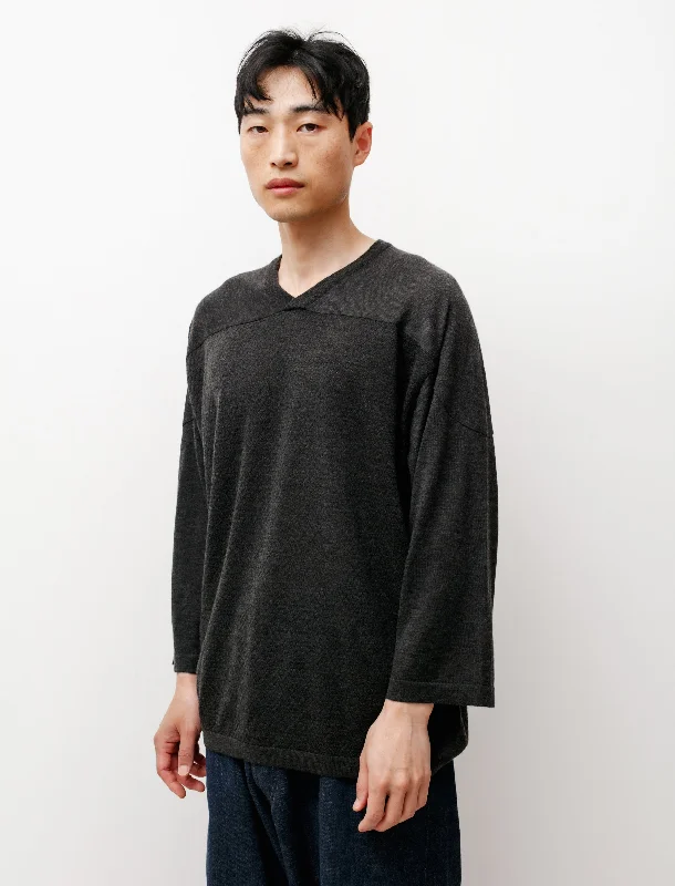 Huge Savings Cashmere-Silk Mesh Knit PO Charcoal